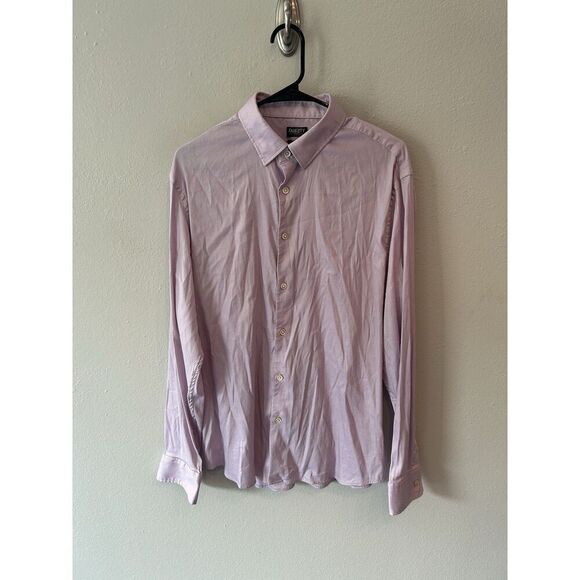 Faherty Mens Large Movement Shirt Pink Supima Soft Long Sleeve Button Up - Picture 1 of 7